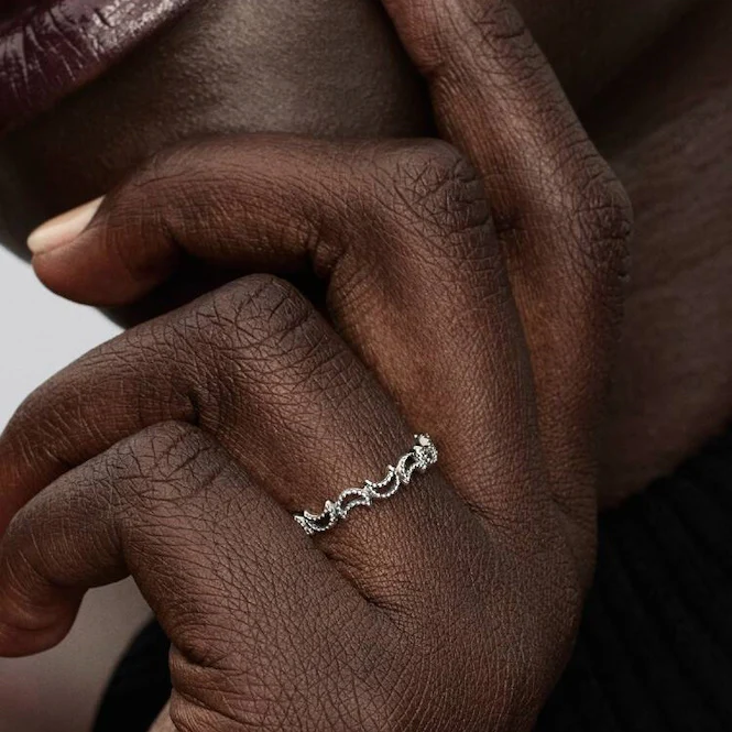 Crescent Moon Ring, Size 52 - Image 2