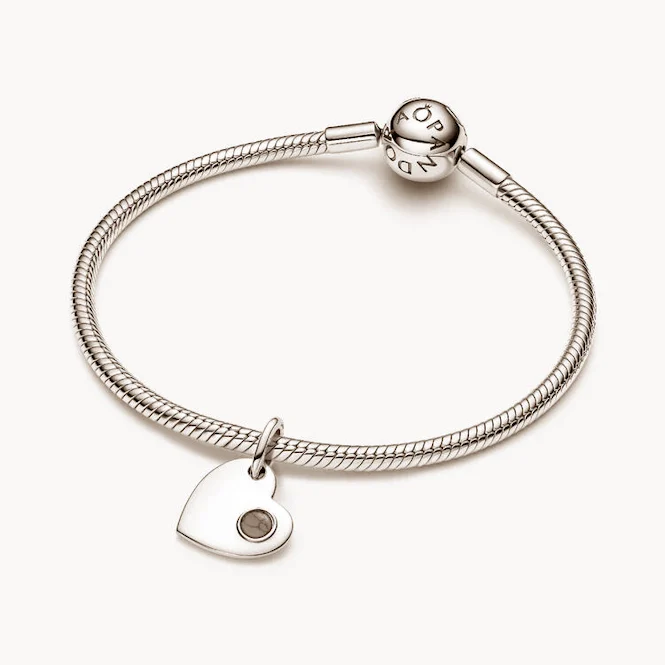 December Birthstone Engravable Heart Dangle Charms - Image 3