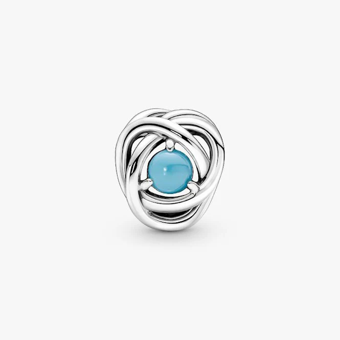 December Birthstone Eternity Circle Charms - Image 3