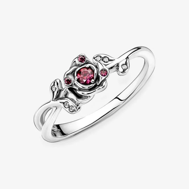 Disney Beauty and the Beast Rose Ring, Size 50 - Image 4