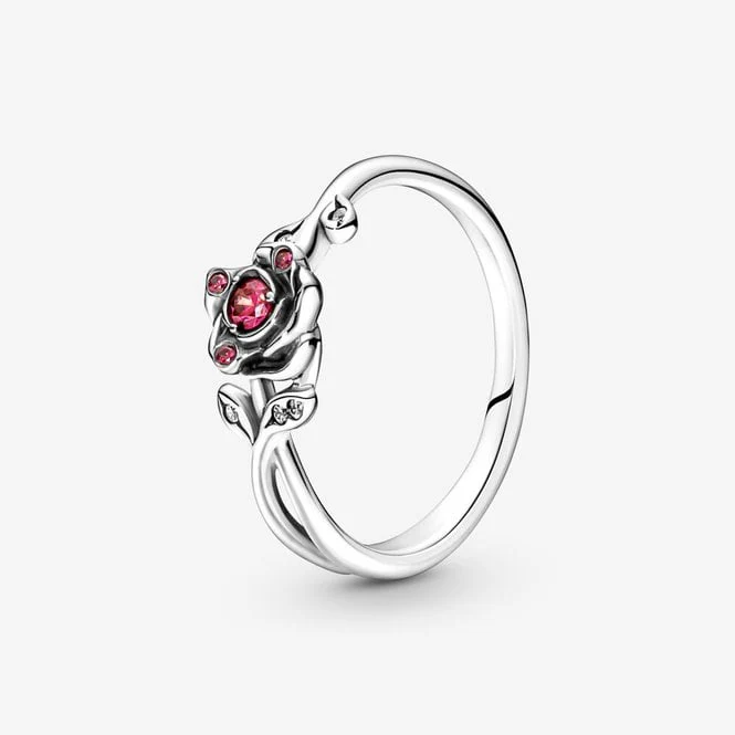 Disney Beauty and the Beast Rose Ring, Size 52