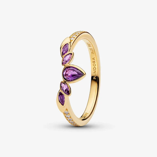 Disney Frozen Queen Anna Gold Tiara Ring, Size 52