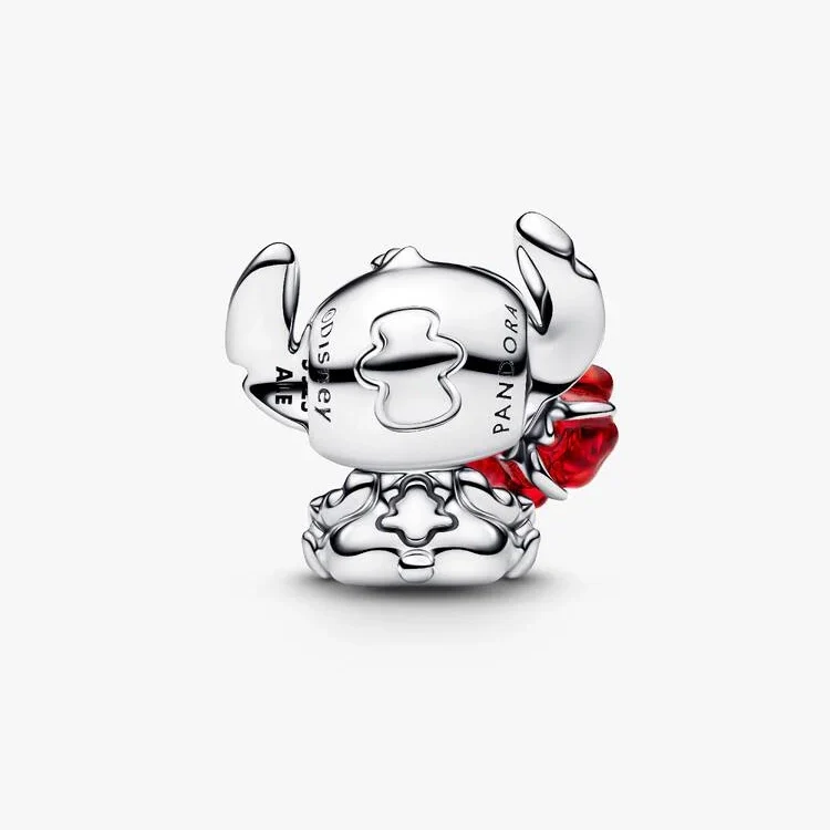 Disney Stitch Rose Murano Glass Charms - Image 3