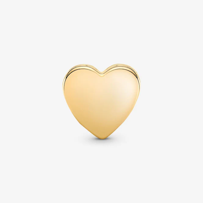 Engravable Gold Heart Charms - Image 2