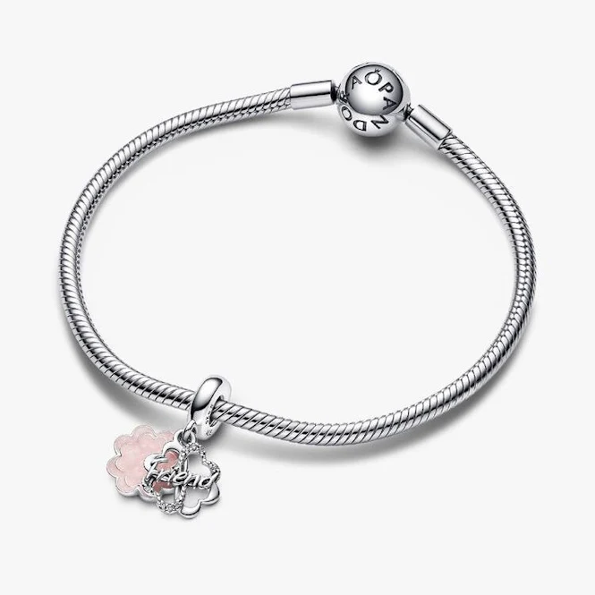 Four-Leaf Clover Friendship Double Dangle Charms - Image 4