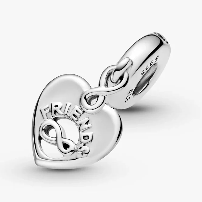 Friends Forever Heart Dangle Charms - Image 2