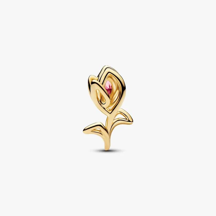 Gold Tulip Openwork Charms - Image 4