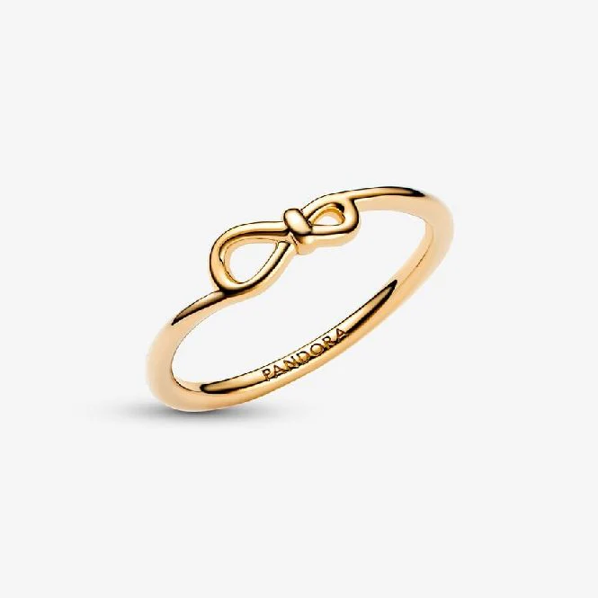 Gold Small Infinity Knot Ring, Size 48 - Image 4