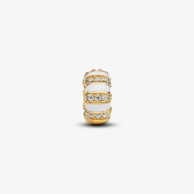 Gold Stones & Enamel Clip Charms - Image 3