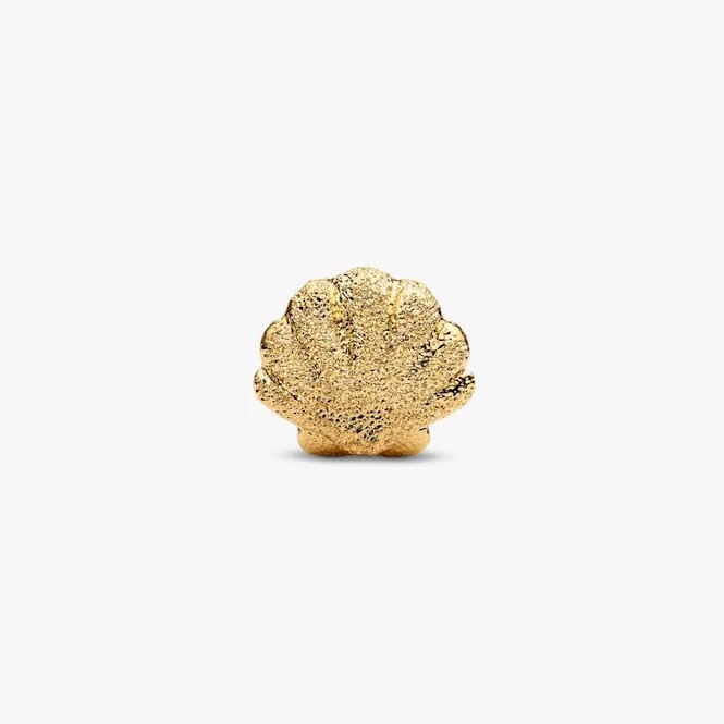 Gold Textured Shell Mini Charms - Image 4