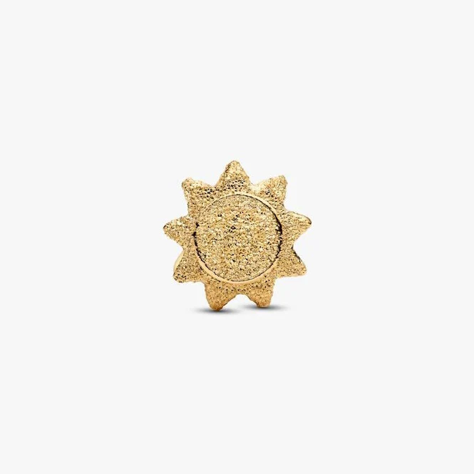 Gold Textured Sun Mini Charms - Image 4