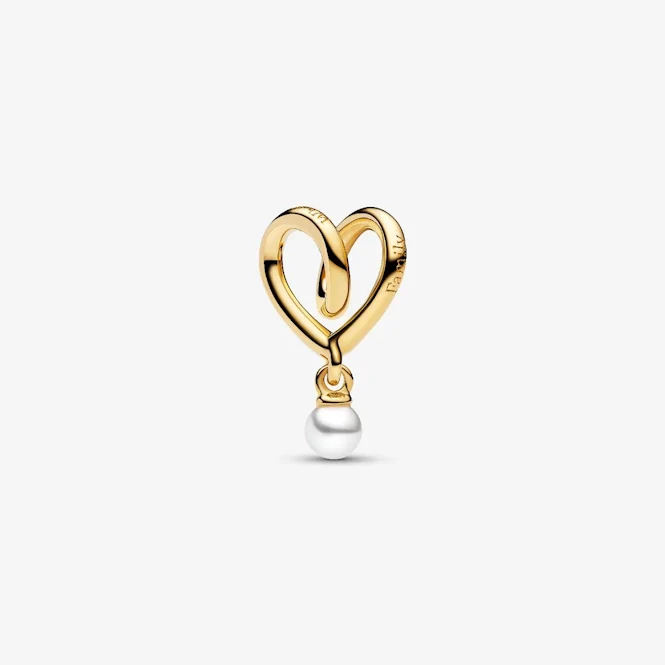 Gold Wrapped Heart Charms