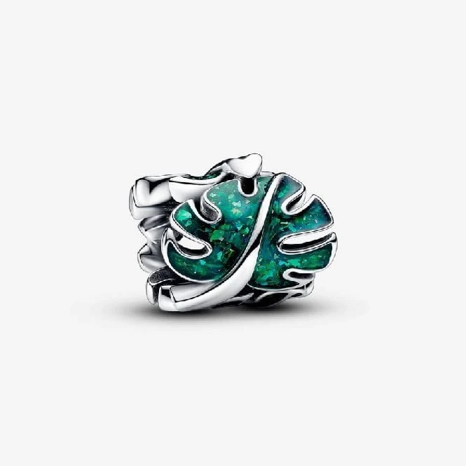 Green Monstera Leaves Charms