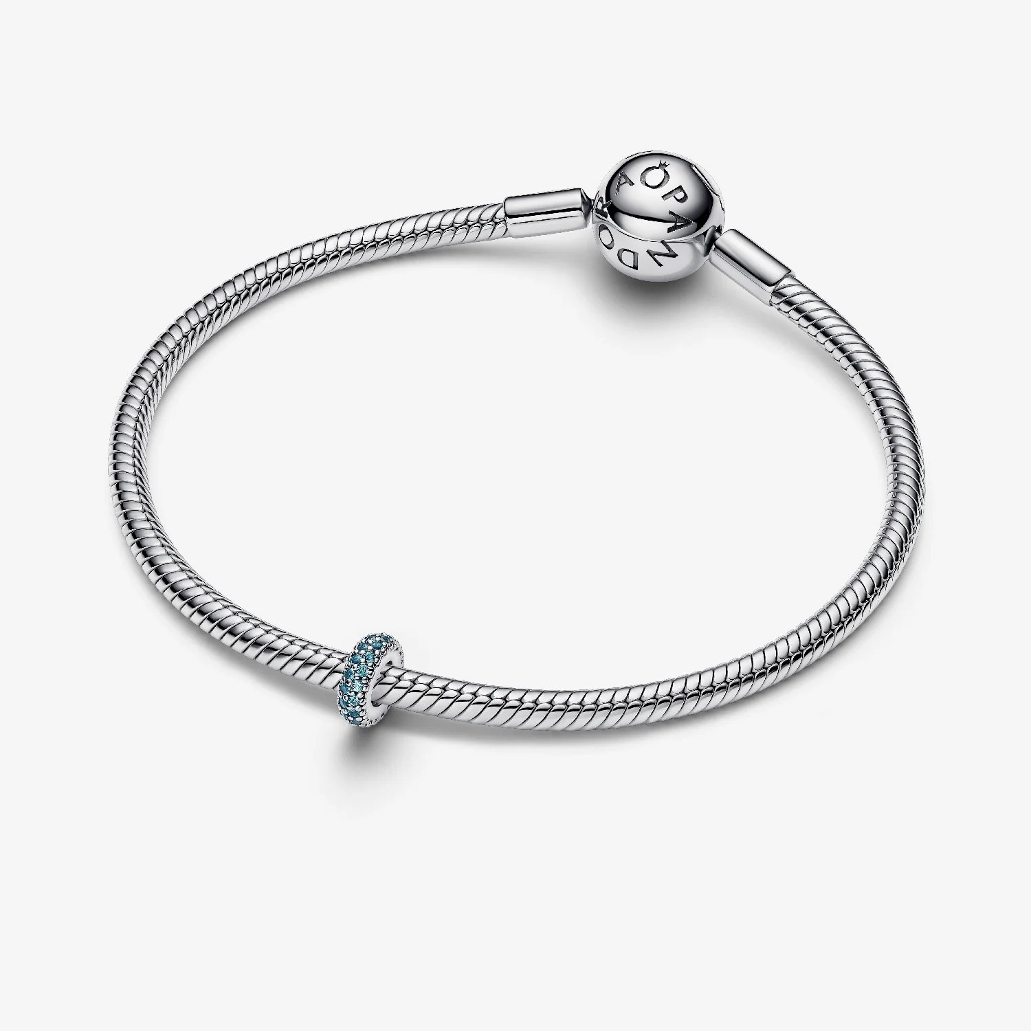 Ice Blue Stone Spacer Charms - Image 2