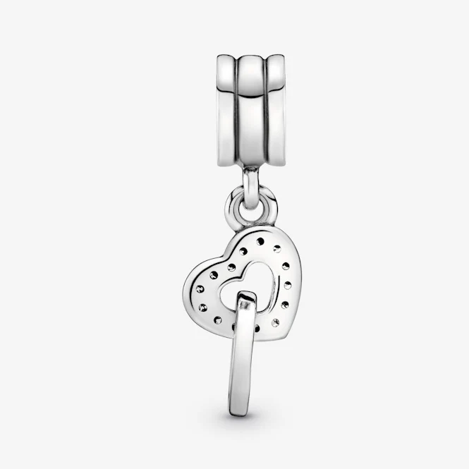 Interlocking Heart Dangle Charms - Image 2