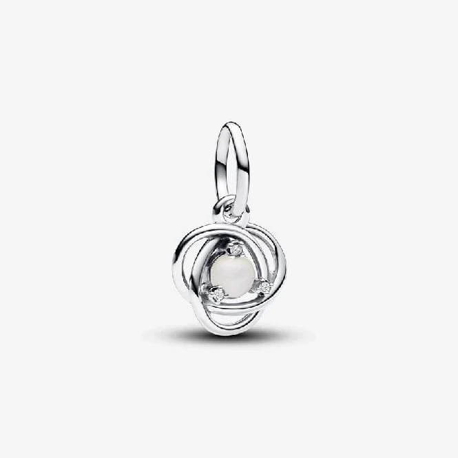 June Birthstone Eternity Circle Dangle Charms