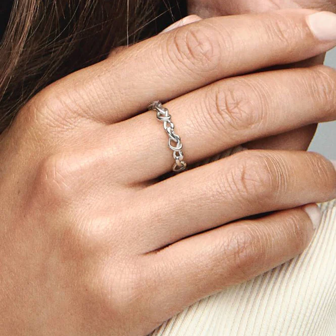 Knotted Hearts Ring, Size 48 - Image 2