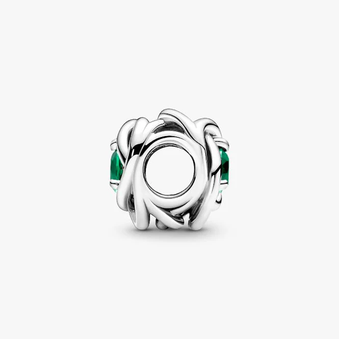 May Birthstone Eternity Circle Charms - Image 2