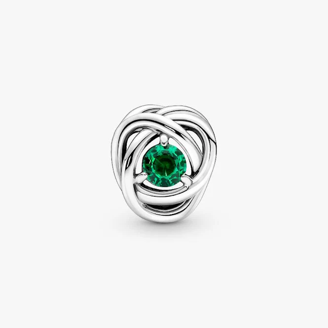 May Birthstone Eternity Circle Charms - Image 3