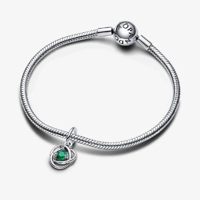 May Birthstone Eternity Circle Dangle Charms - Image 3