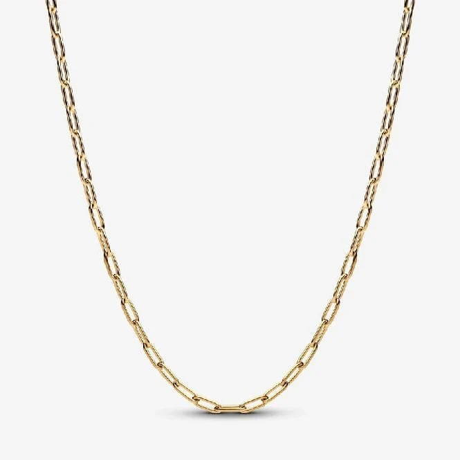 ME Gold Elongated Link Chain Necklace, 70cm