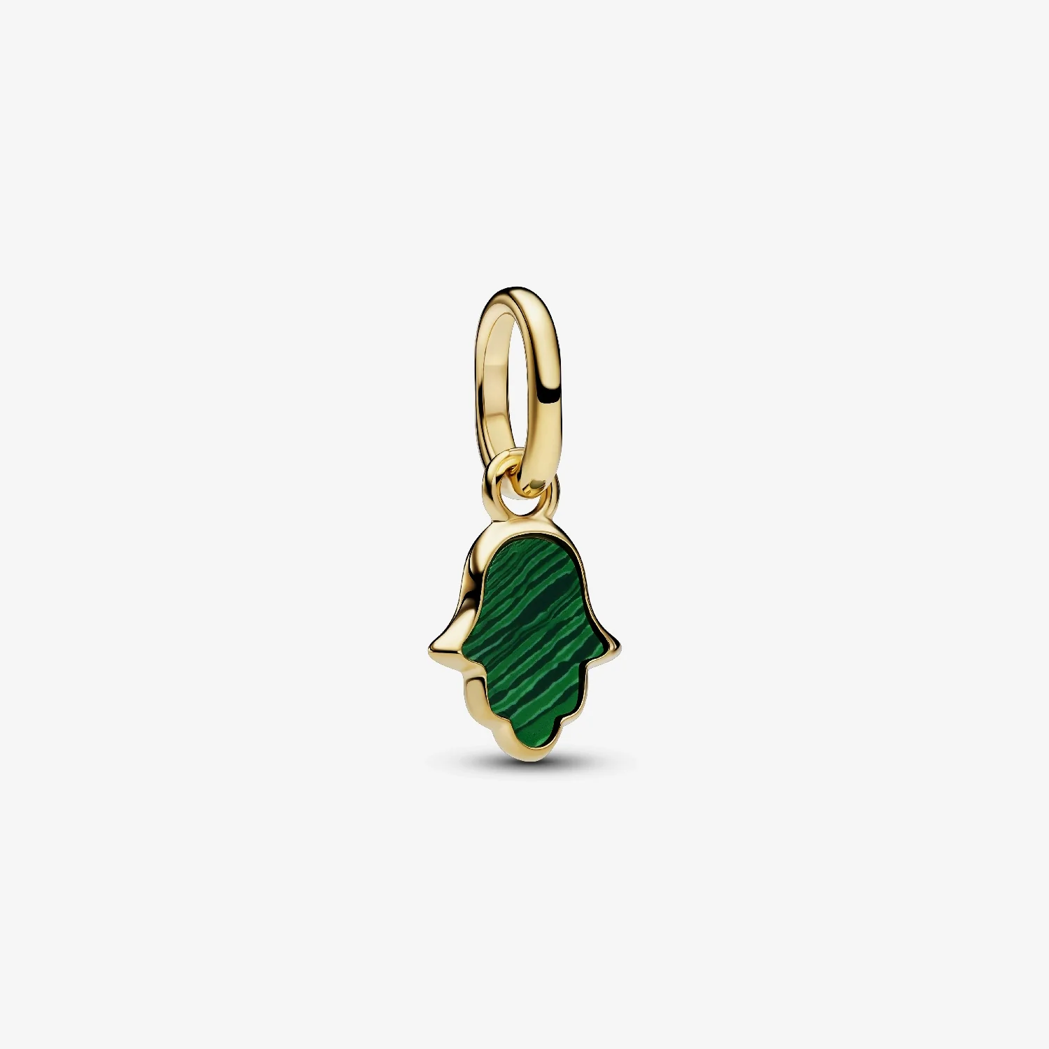 ME Gold Green Hamsa Hand Mini Dangle Charms