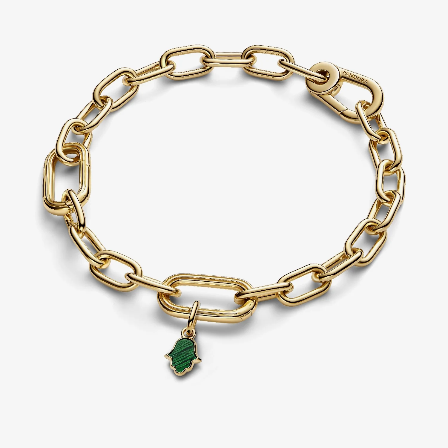 ME Gold Green Hamsa Hand Mini Dangle Charms - Image 2