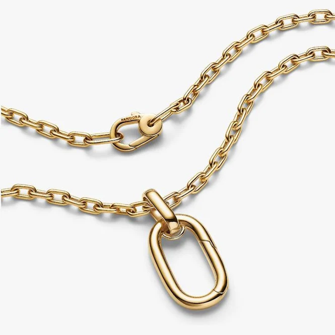 ME Gold Large Openable Link Pendant Necklace, 70cm - Image 2