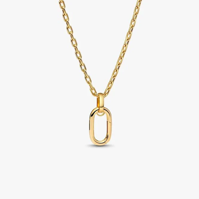 ME Gold Large Openable Link Pendant Necklace, 70cm - Image 4