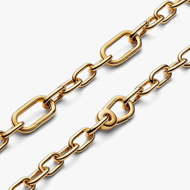 ME Gold Small-Link Chain Bracelet, 20cm - Image 3