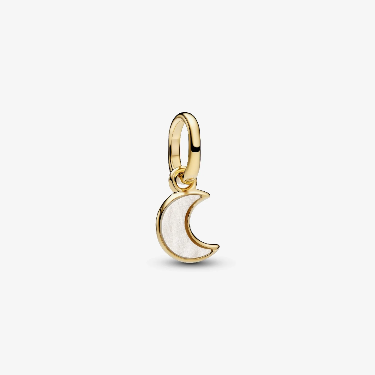 ME Gold White Crescent Moon Mini Dangle Charms