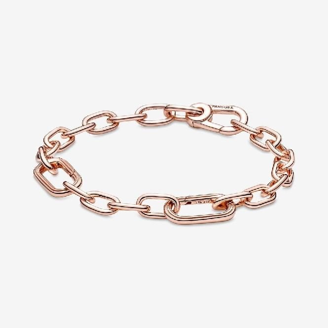 ME Rose Gold Small Link Chain Bracelet, 20cm