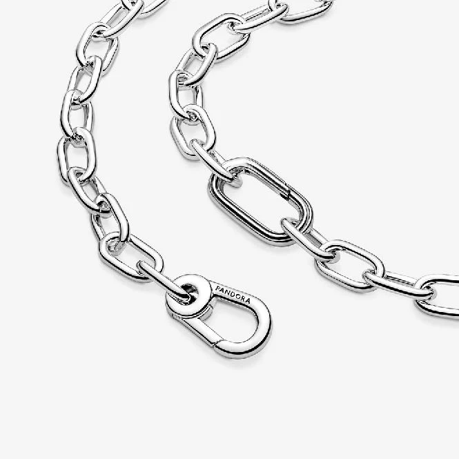 ME Silver Link Chain Necklace, 50cm - Image 3