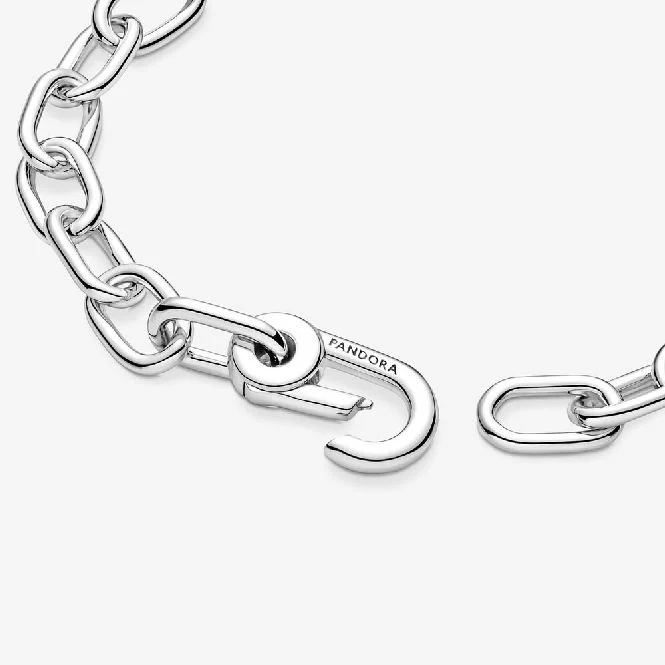 ME Silver Small Link Chain Bracelet, 16cm - Image 3