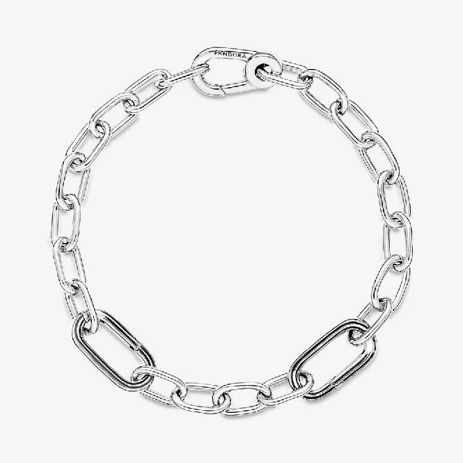 ME Silver Small Link Chain Bracelet, 16cm - Image 4