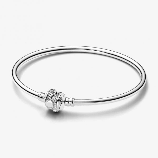 Moments Sparkling Shooting Star Bangle, 21cm