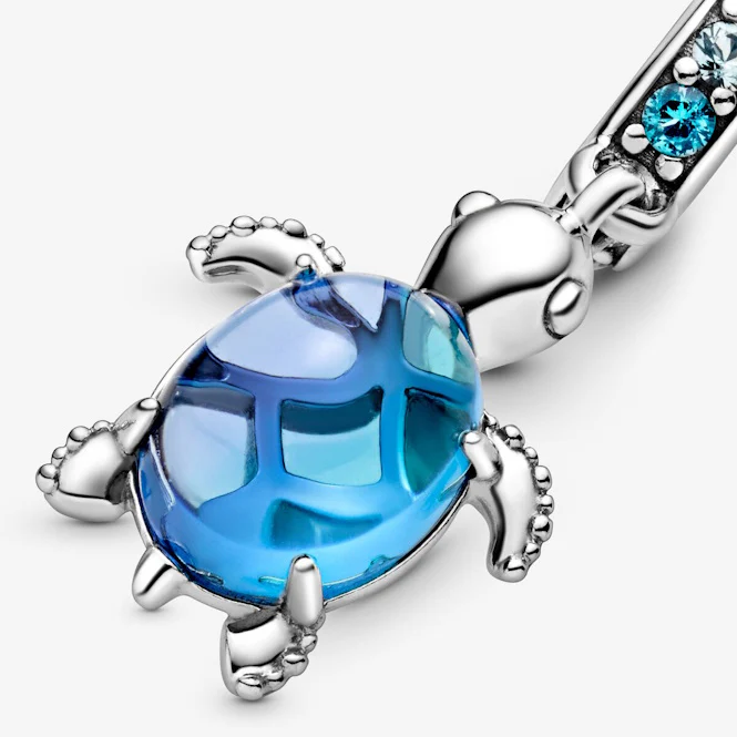 Murano Glass Sea Turtle Dangle Charms - Image 4