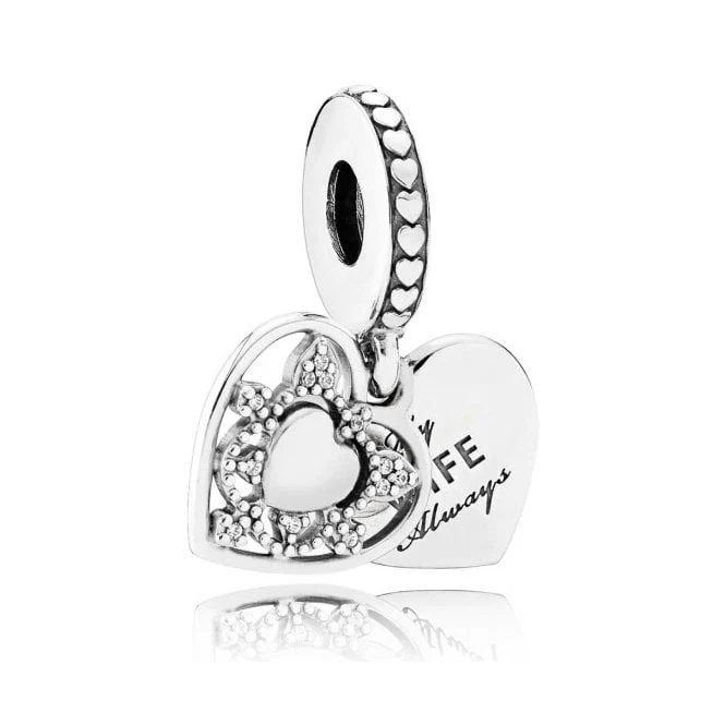 My Wife Always Heart Dangle Charms