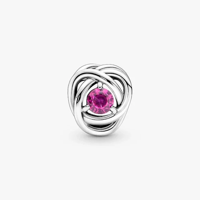 October Birthstone Eternity Circle Charms - Image 3