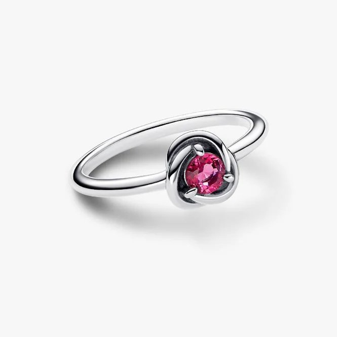 October Birthstone Eternity Circle Ring, Size 48 - Image 2