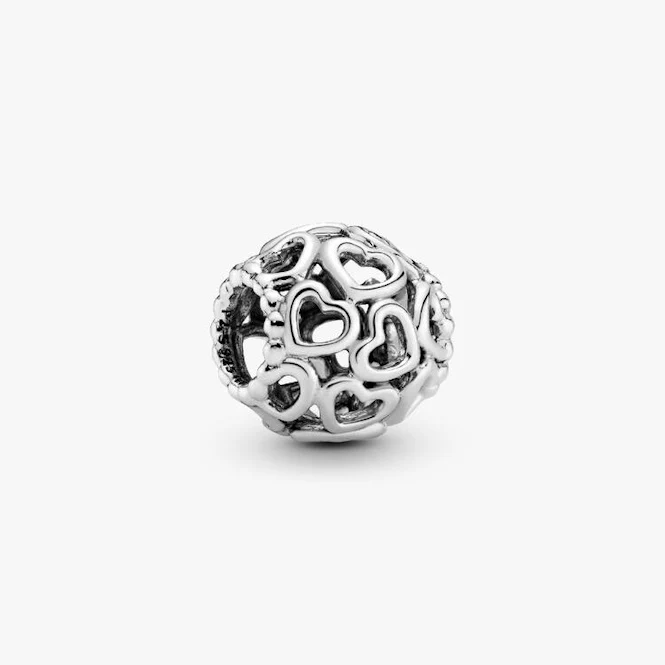 Openwork Heart Charms
