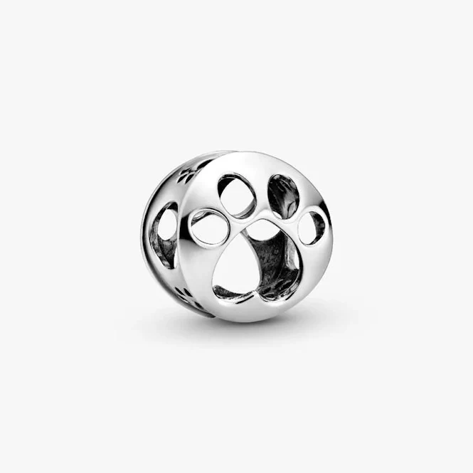 Openwork Paw Print Charms