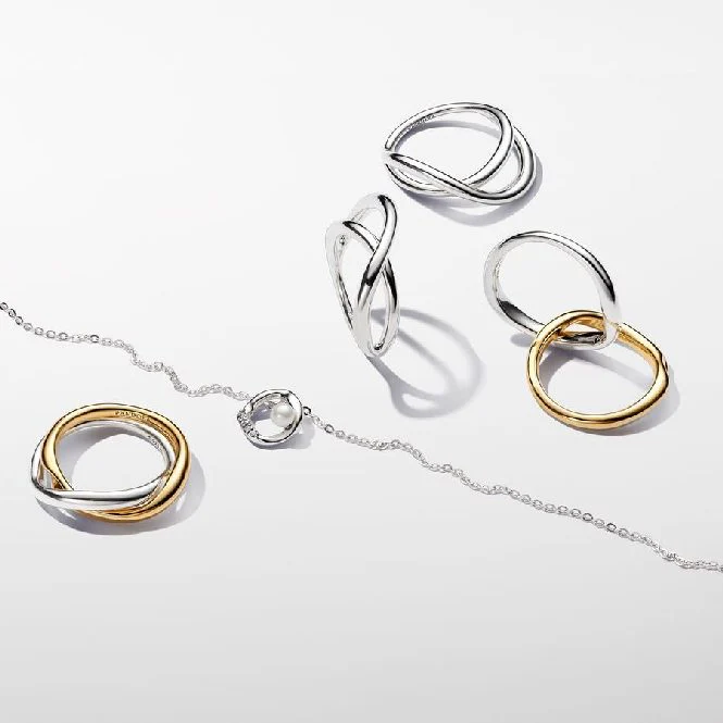 Organically Shaped Infinity Ring, Size 48 - Image 3