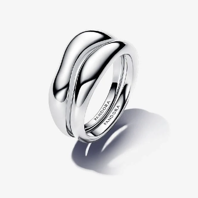 Organically Shaped Stacking Rings, Size 48