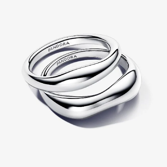 Organically Shaped Stacking Rings, Size 48 - Image 2