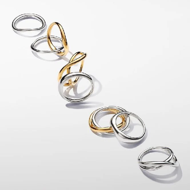 Organically Shaped Stacking Rings, Size 48 - Image 3