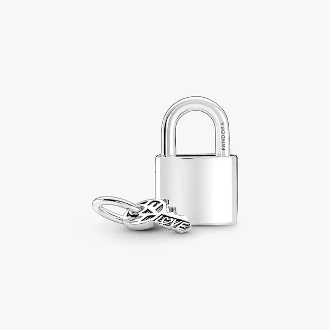 Padlock and Key Dangle Charms - Image 4