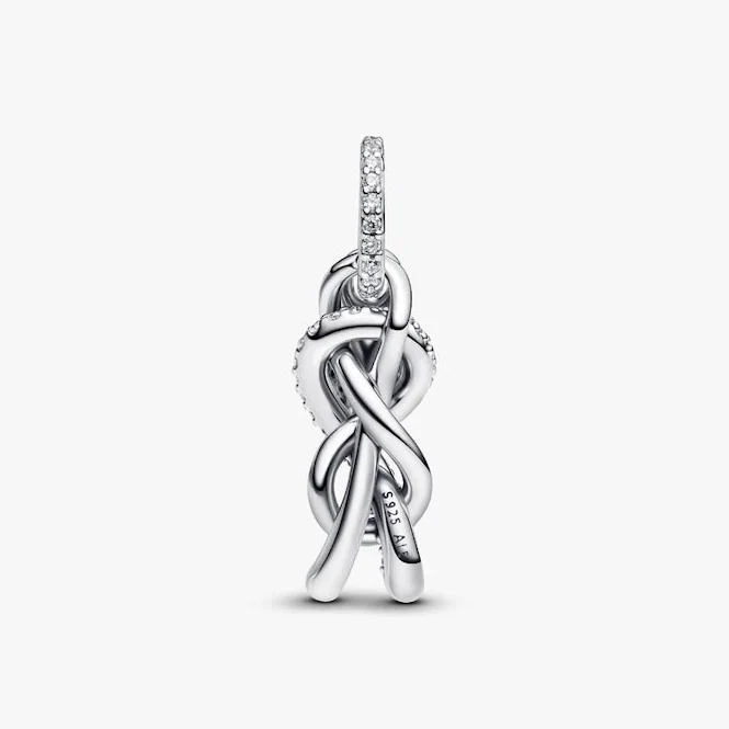 Pave Infinity Knot Dangle Charms - Image 2