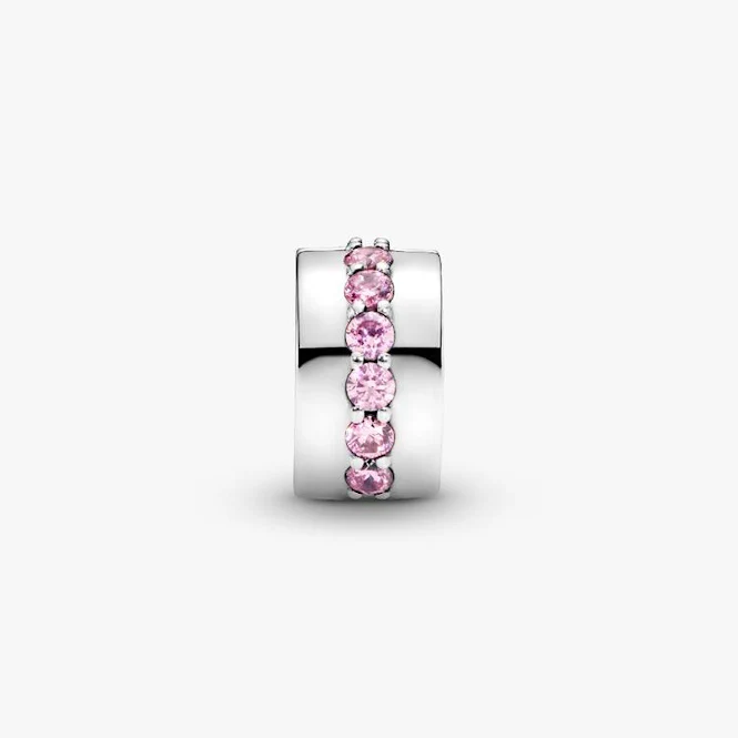 Pink Sparkling Row Clip Charms - Image 2