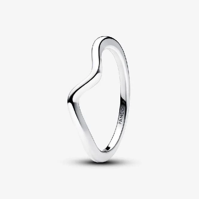 Polished Wave Ring, Size 58
